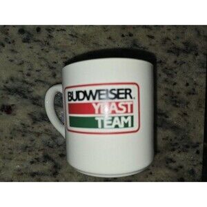 Rare Vintage Budweiser Mug Anheuser Busch Employee Cup Made In USA  70' Or 80's